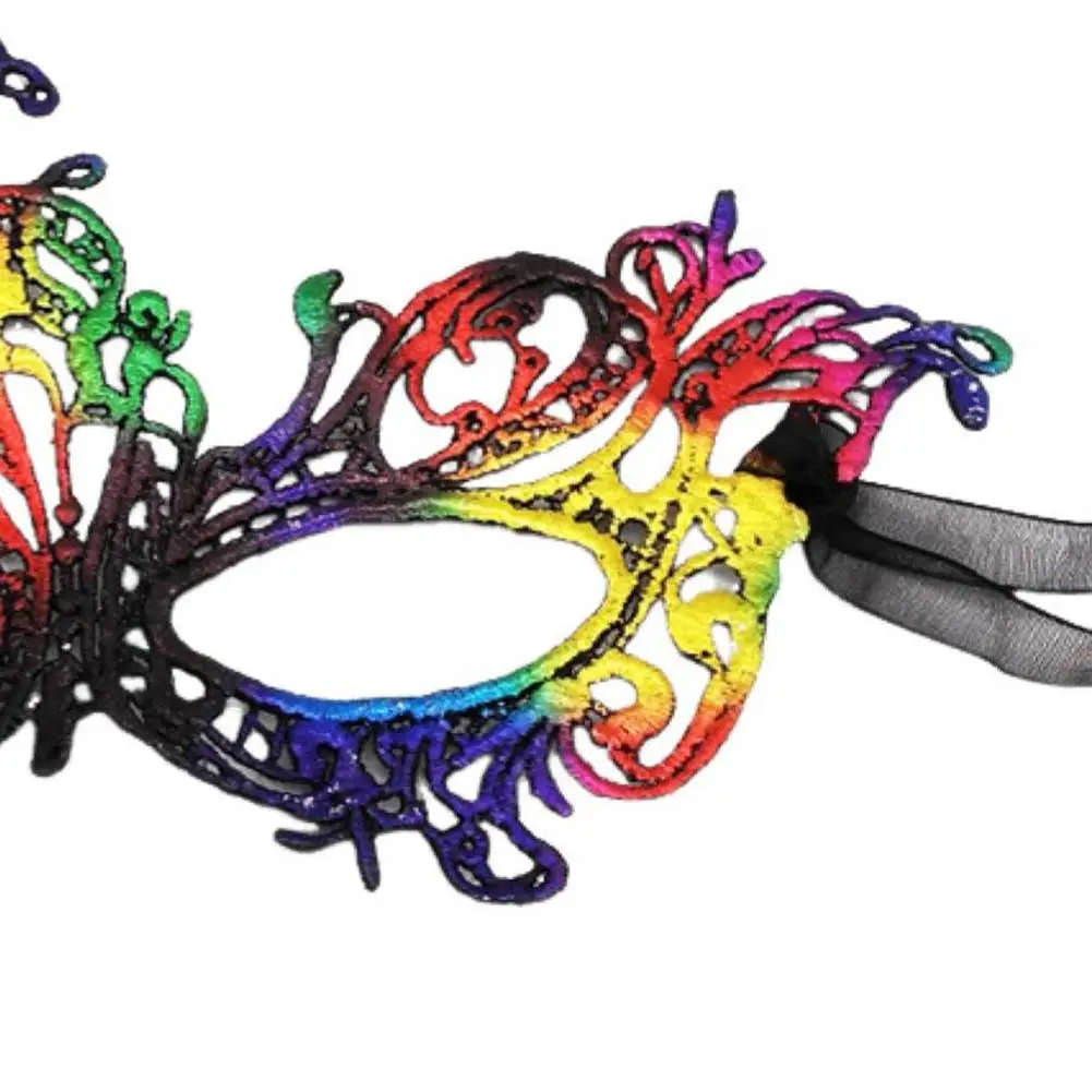 Máscara de fiesta Sexy gruesa para disfraz de mascarada, máscara de encaje para mujer, máscara veneciana de media cara para fiesta de graduación y Carnaval