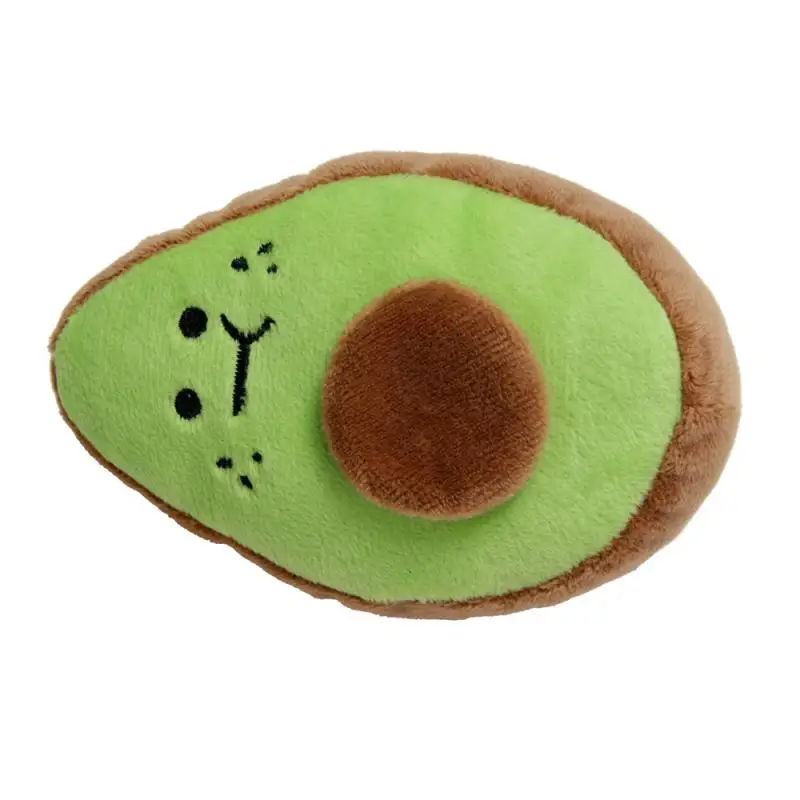 Juguetes de peluche chirriantes para perros pequeños y medianos, Kiwi, aguacate, masticadores agresivos para mascotas, productos para gatos, accesorios para cachorros