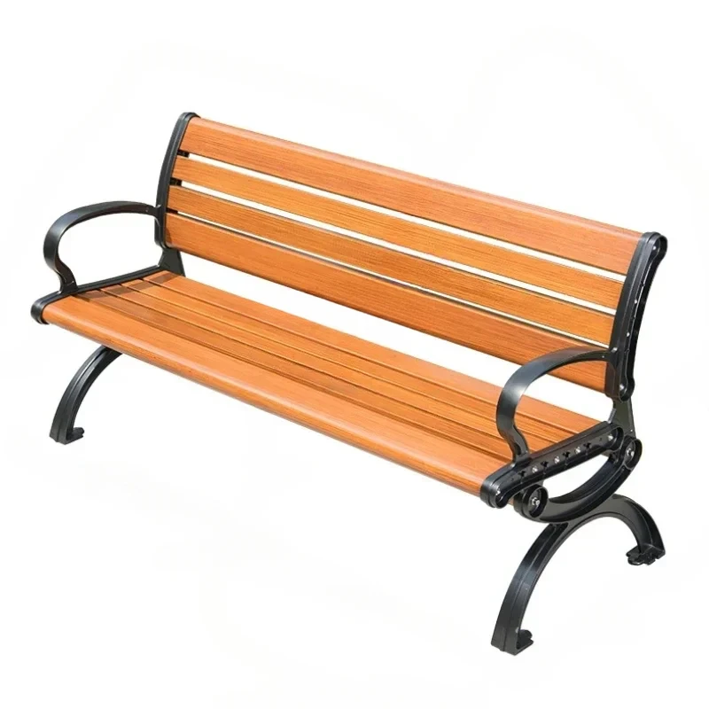 Outdoor Park Chair Outdoor Bench Seat Leisure Long Chair Sun-Resistant Simple Bench on the Square Armchair Chair