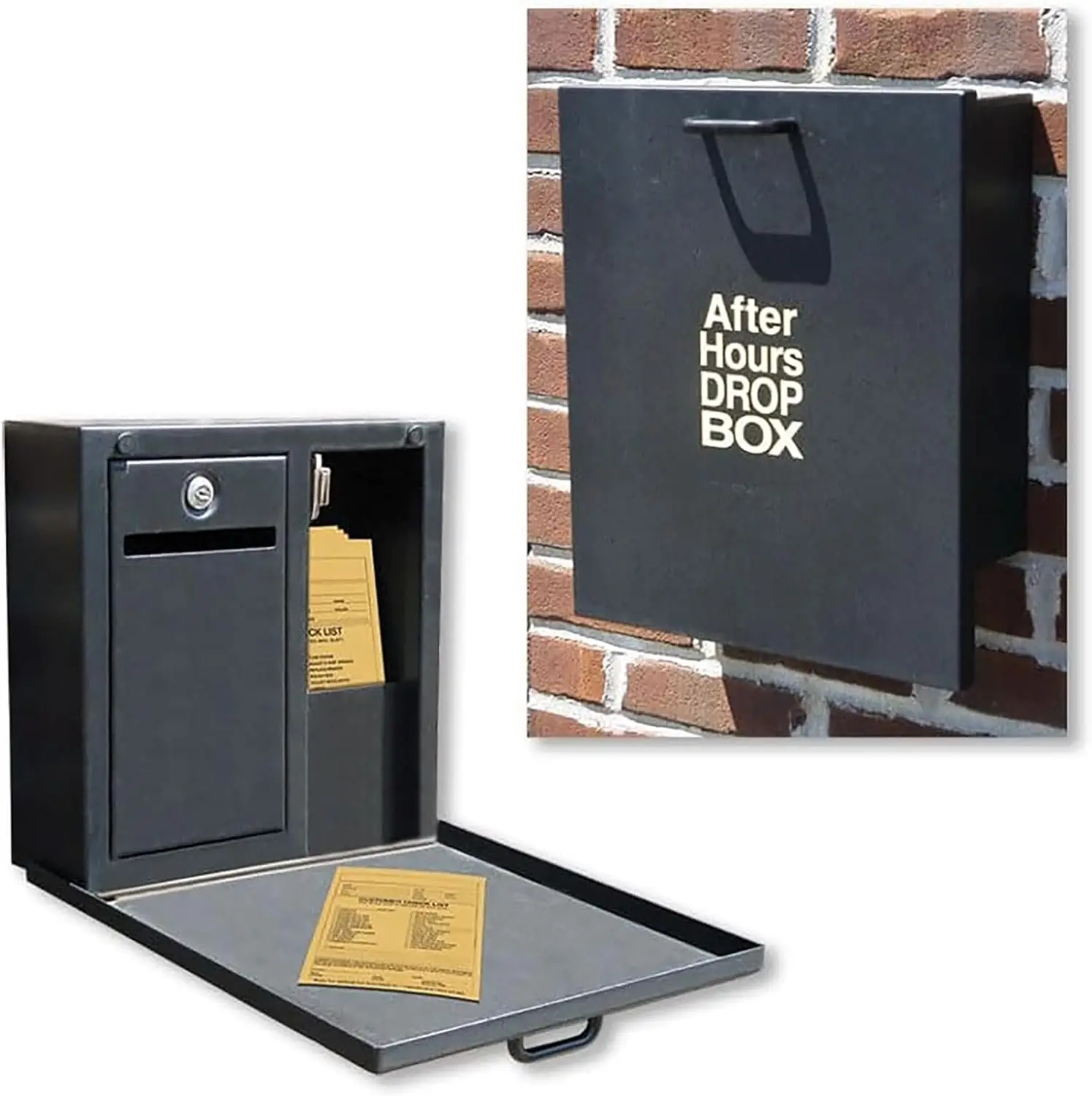 

Надежный настенный стальной сейф для ключей, платежных документов, для использования на улице