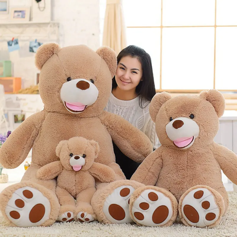 100cm-260cm America gigante orso peluche pelle morbida popolare compleanno e regali di san valentino per ragazze ragazzi regalo