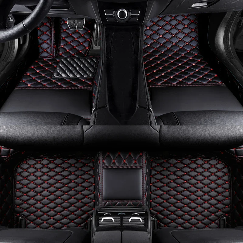 PU Leather Luxury 3D Customized Car Floor Mat for Ssangyong Kyron 2005-2019 Chairman Korando Actyon Car Interior Accessories