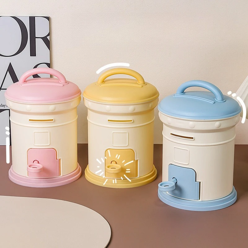 1 قطعة صندوق البريد أصبع البنك السنة الجديدة للأطفال لطيف تخزين البلاستيك حصالة على شكل حيوان صندوق بريد صغير جرة عناصر ديكور المنزل