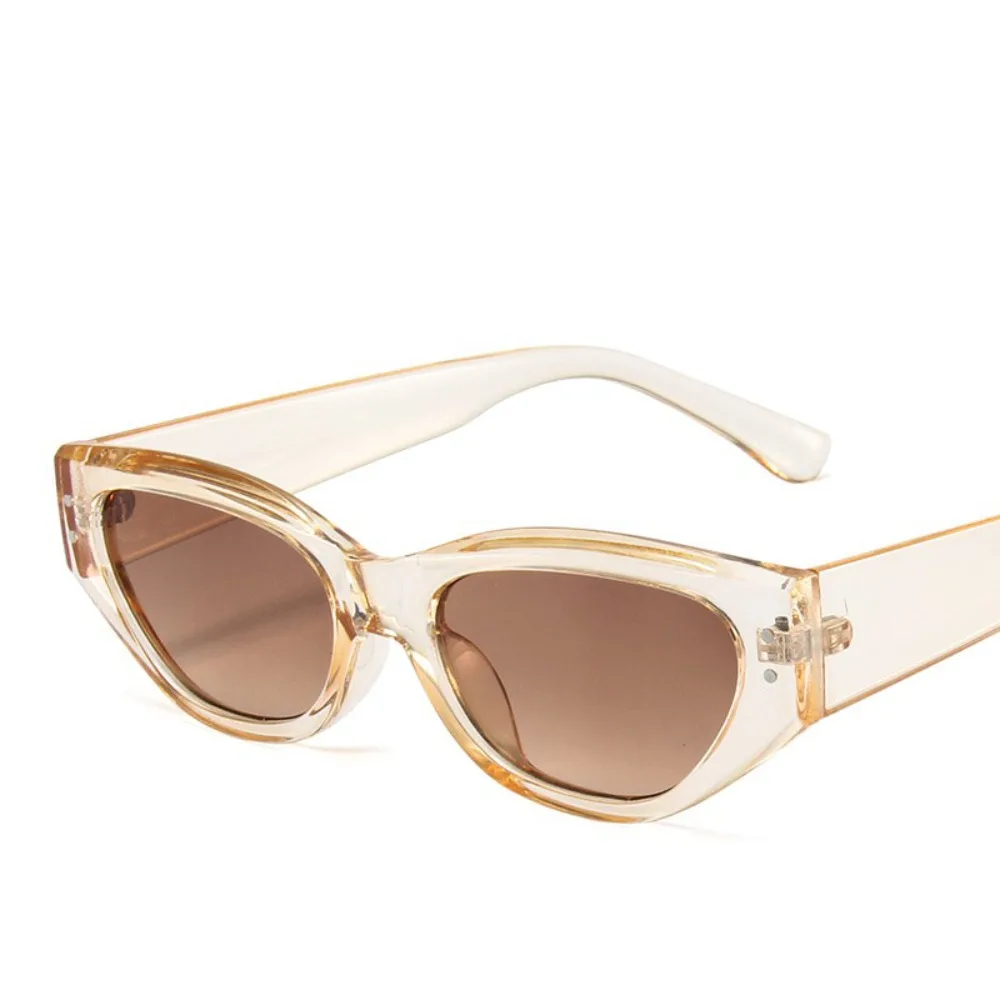 

Elegant Jelly Color Rhombus Sunglasses UV400 Rice Nail Cat Eye Sunglasses Eyewear Small Frame Outdoor Sport Sunglasses Holiday