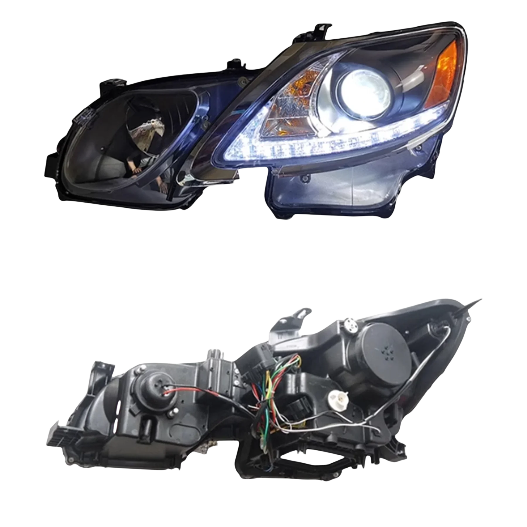 Car LED Headlight Headlamp for  GS350 gs300 06-11 DRL Daytime Running Light High low beam Turn signal