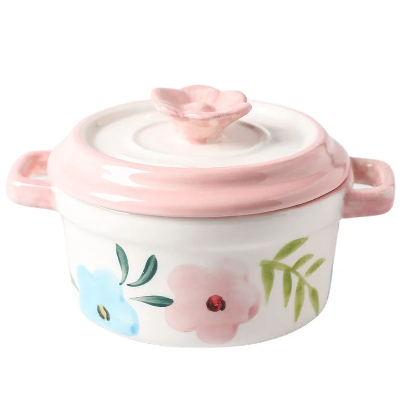 Beautifully Designed Ceramic Casseroles for Home Cooking Covered Ceramic Casseroles for Healthy and Delicious Soups and Stews