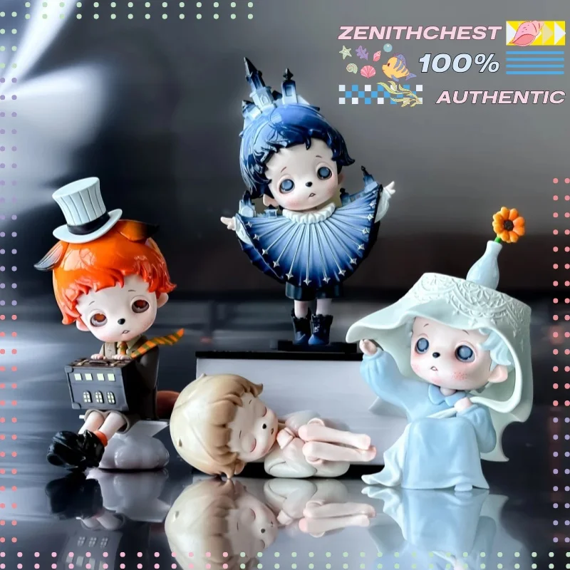 

Подлинная серия POP MART Inosoul In The Still Room, слепая коробка, фигурка самотним маленьким мальчиком, уникальный декор для стола, подарки на складе