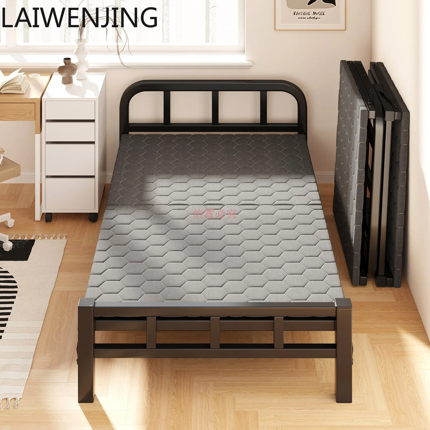 

MJY Folding Sofa Bed Single Small Apartment Dual-use Fabric Simple Bed
