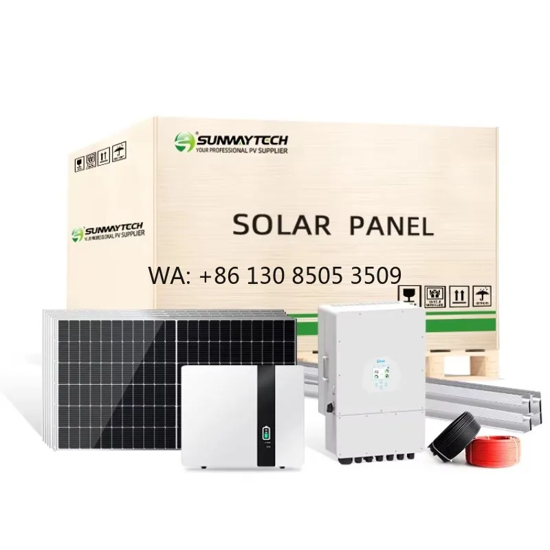 Hot Sale 10KW House Complete Solar Panel System Kit 10KW 8KW 12kw Hybrid Solar Power System for Home Use
