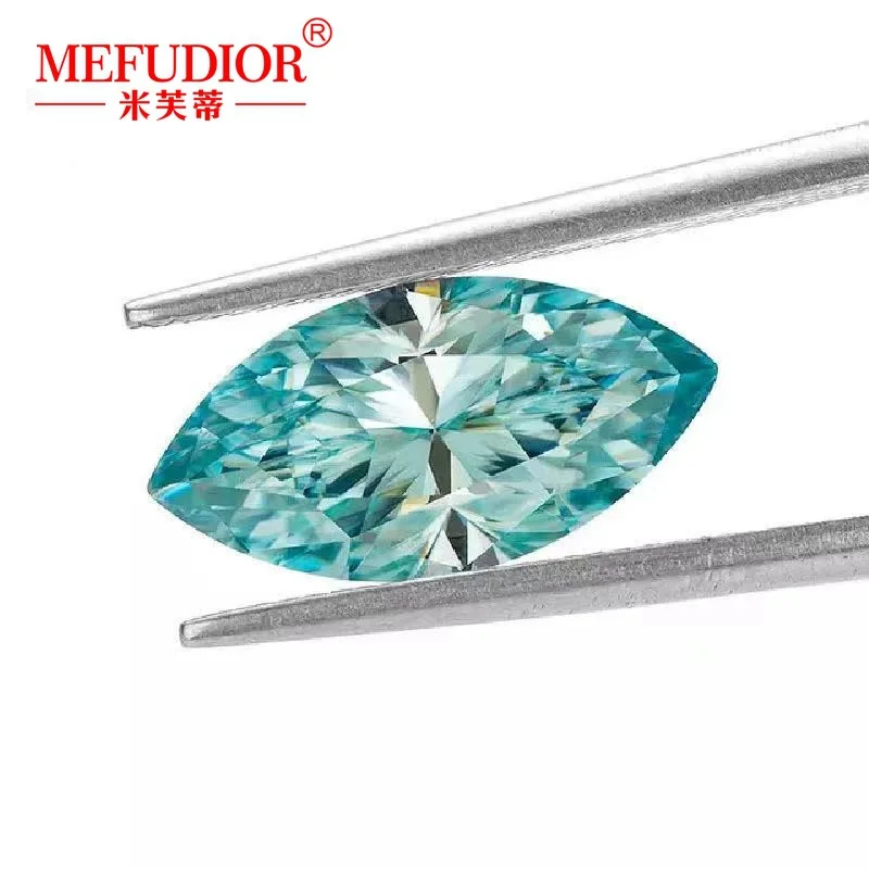 

Marquise Shape Green Moissanite Loose Diamond D Color VVS Gemstone 1.0ct-3.0ct Brilliant Cut Jewelry Marking Factory Wholesale