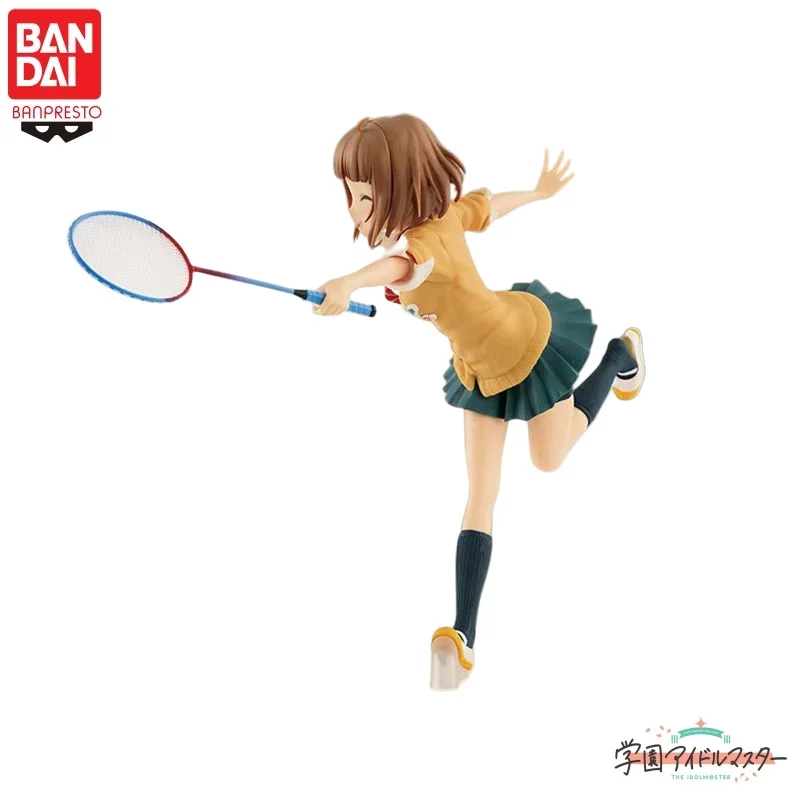 Em estoque original bandai banpresto o idolmster kitami yuzu anime figuras de ação modelo brinquedos ornamento de mesa coletar presentes