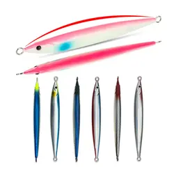 1PC Fast JIg Lure 60g80g100g Fishing UV Glow Jig 3D Print Speed Falling Angler Metal Hard Bait Sinking Jigging Pesca Bait
