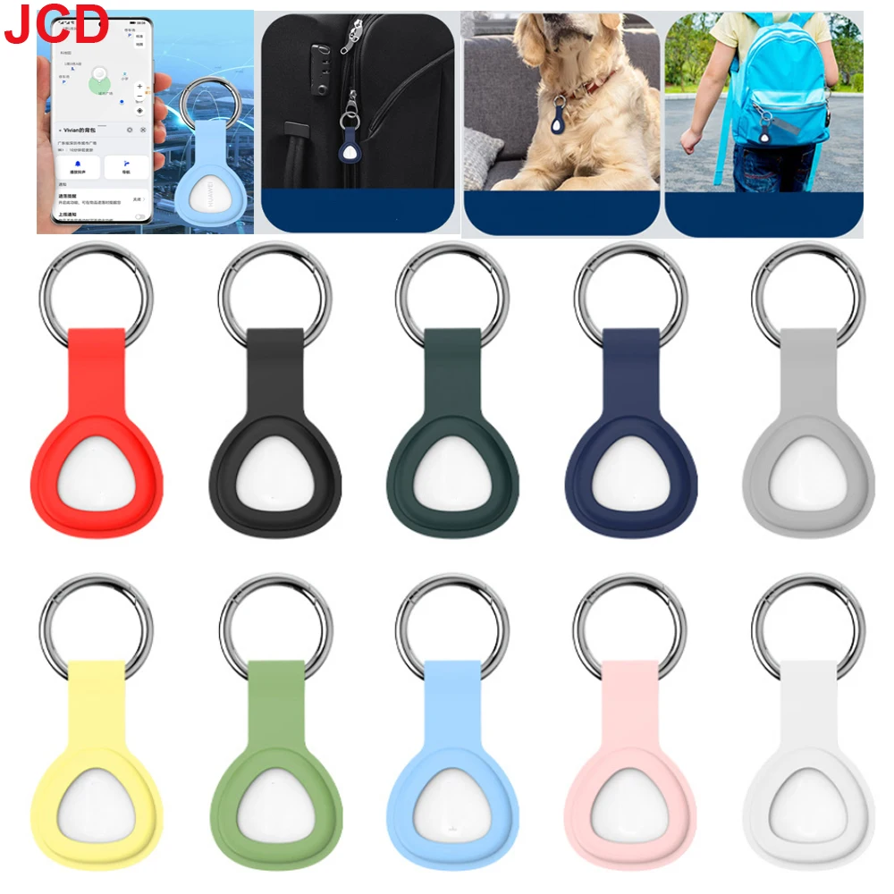 JCD For Huawei Tag Tracking Device Protective Cover Anti Loss Dog Tracker Locator Silicone Portable Keychain For huawei Tag Case