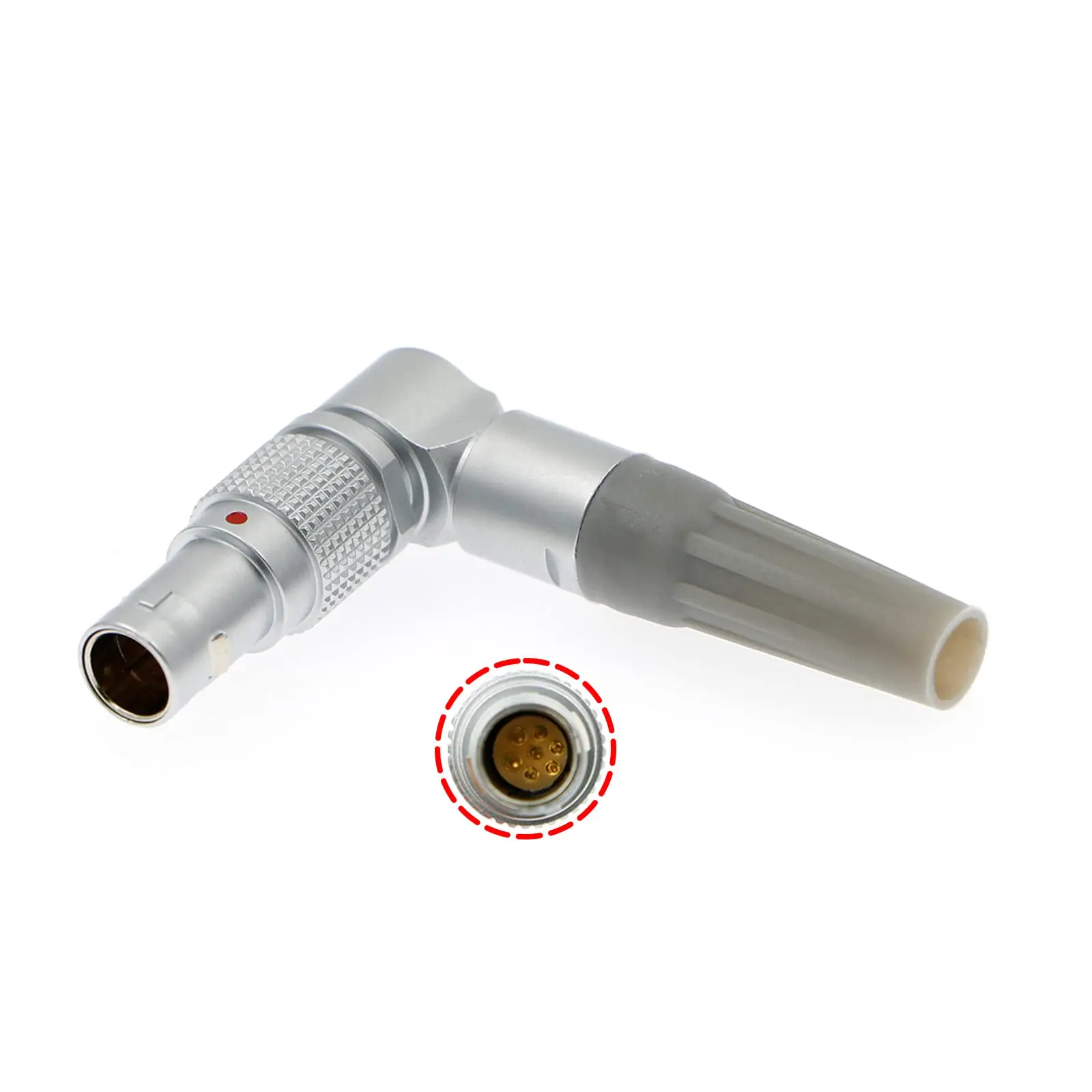 

Alvins FSG 0B 7 Pin Rotatable Right Angle Connector, CAM Connector Circular Push-Pull Male Plug for ARRI Cforce RF Motor