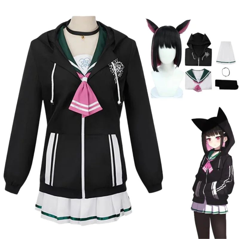 Juego azul archivo Cos Kyoyama Kazusa disfraz Cosplay JK uniforme escolar traje Kyoyama Kazusa trajes de Halloween