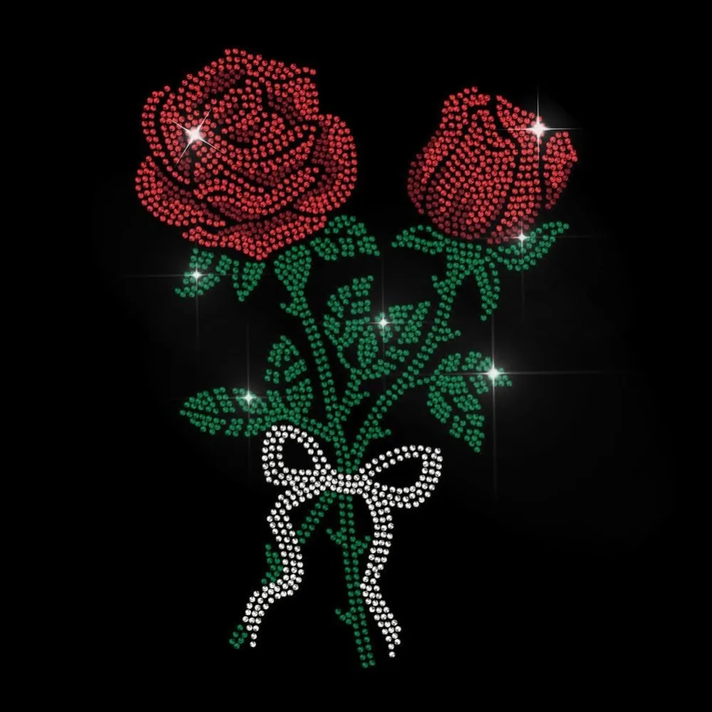 

Glass Hotfix Rhinestone Iron on Appliques Costume Accessories for Clothes Bags Pants June Rose 297x210mm