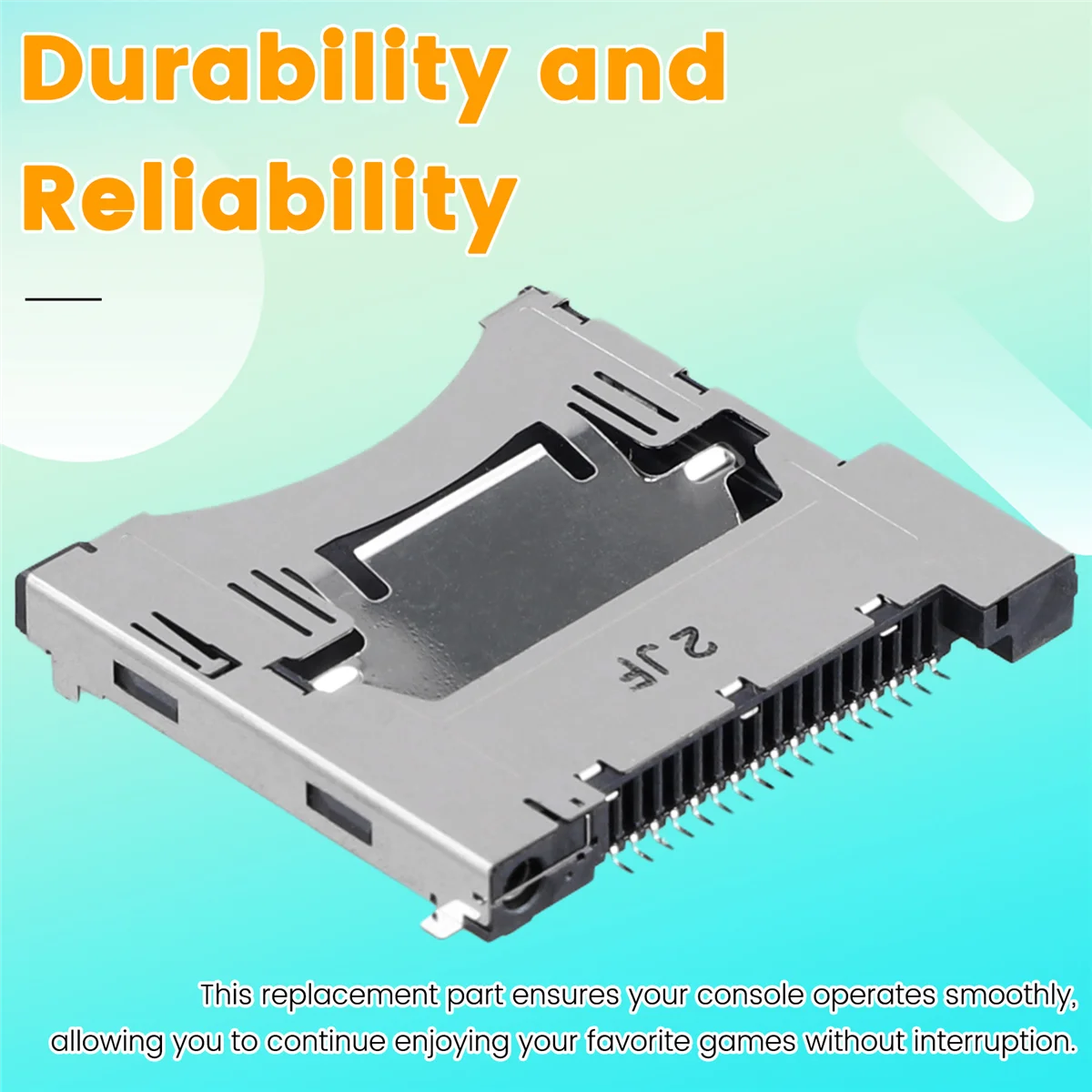 Substituição do slot do leitor de cartão de jogo SMIEA para Nintendo NDSI NDSILL/XL - Peças duráveis do soquete do cartão do console de jogo