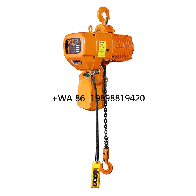 Customizable Portable 5 Ton Capacity HHBB Electric Lift 136KG Chain Electric Hoist Price