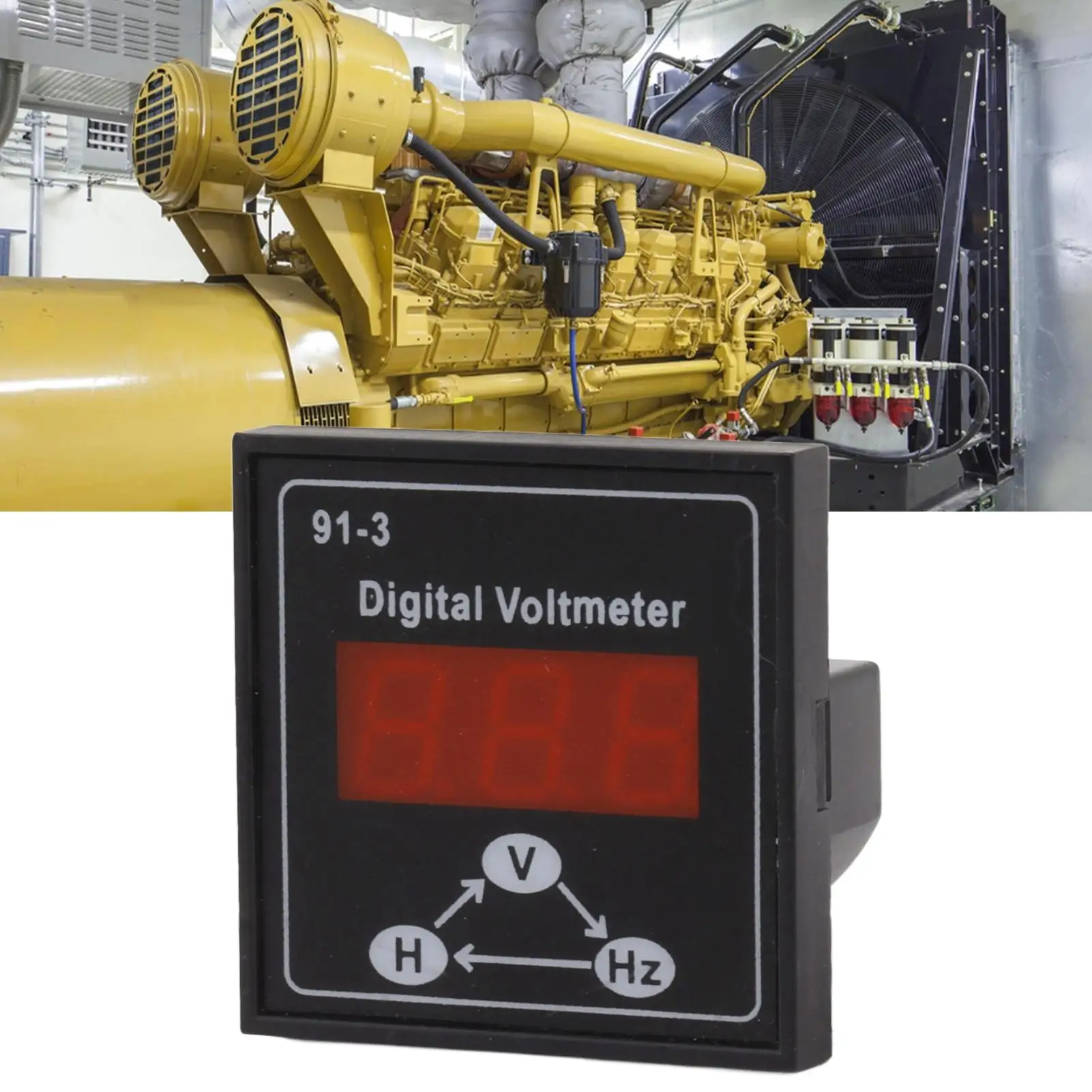 Digital Voltmeter for Gasoline Diesel Generator Accessories 220V 380V Single Phase 3 Phase Voltage Meter