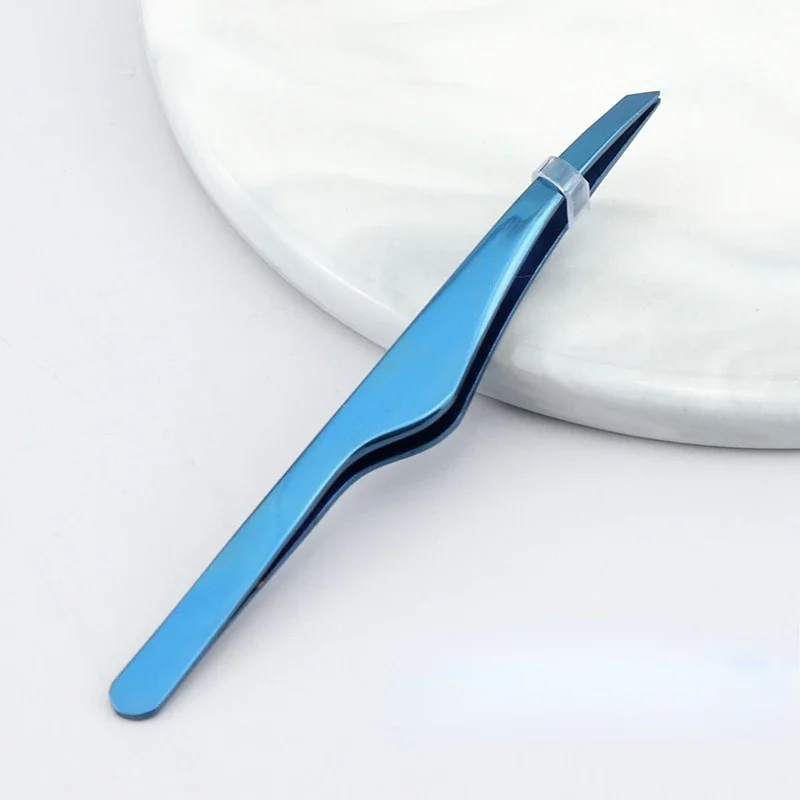 Beauty Eyebrow Curlers Eyelashes Double Eyelid Stickers Makeup Stainless Steel Eyebrows Oblique Mouth Tweezers Eyebrow Pliers