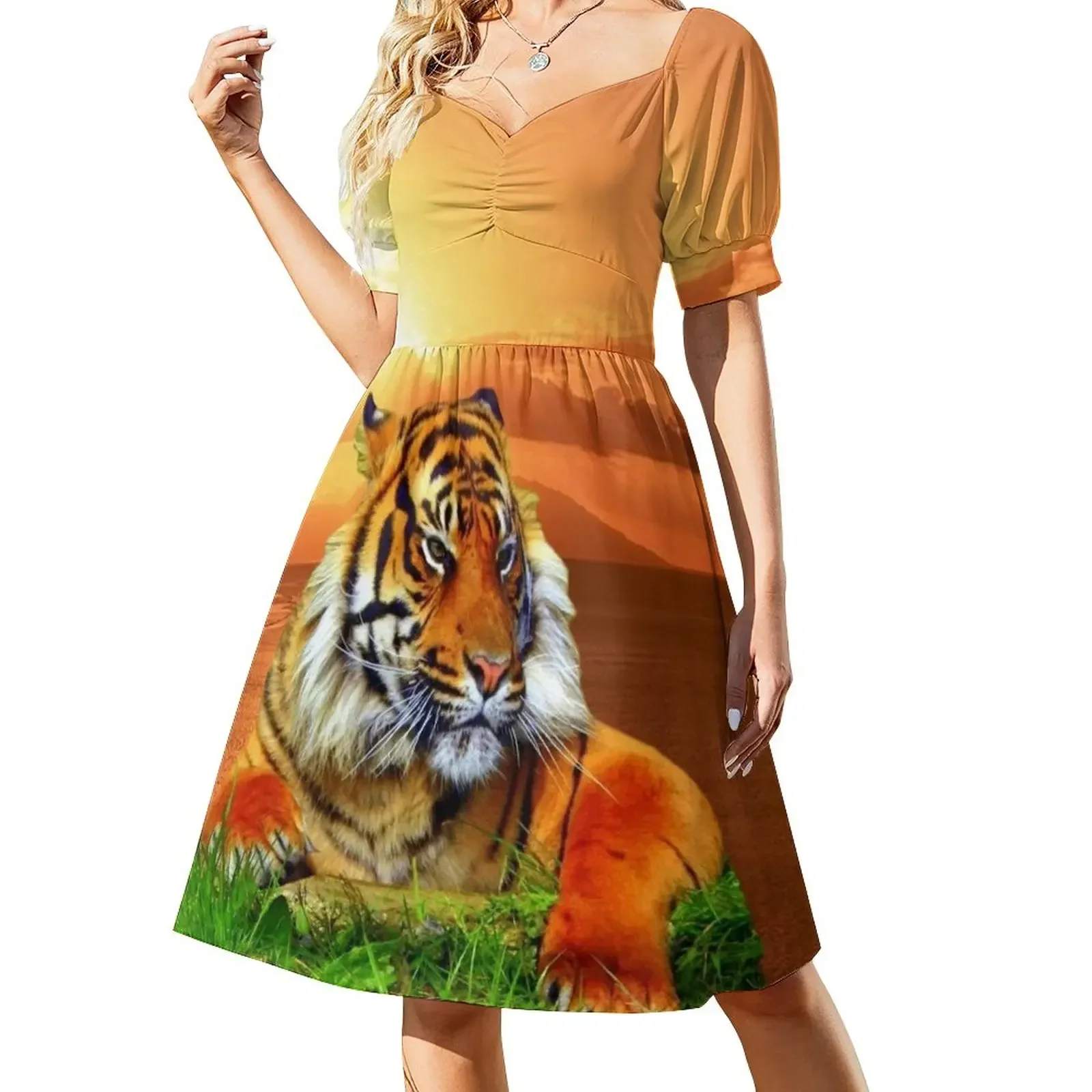 

Sumatran Tiger Sleeveless Dress summer women's dress 2025 Party dresses Dress