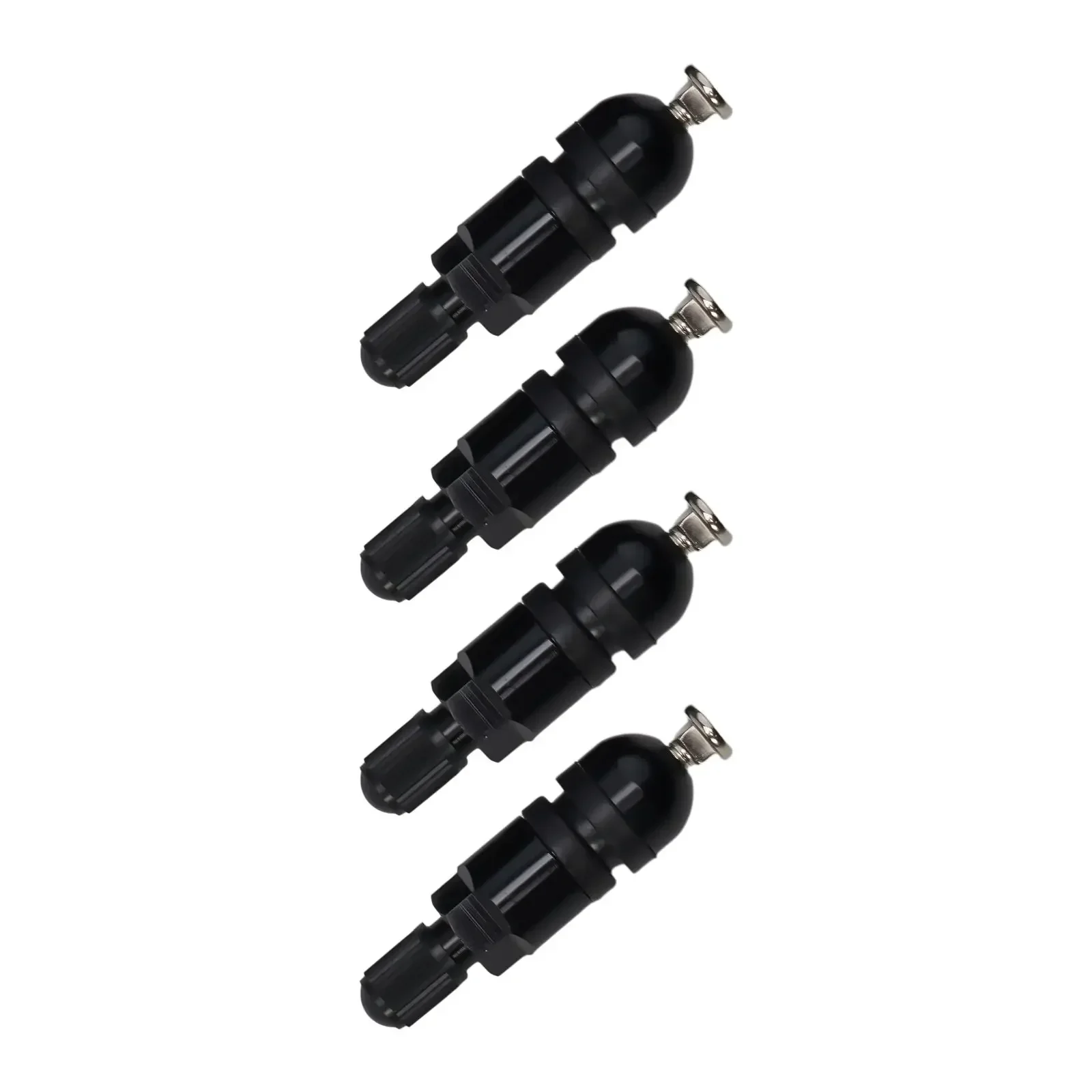 4pcs TPMS Tire Pressure Sensor Valve Stem Repair Kit For BMW 5 Series Black Tire Pressure Sensor Repair Part