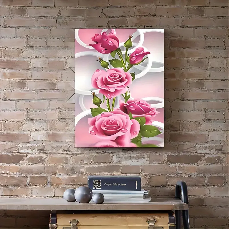 Elegant Flower Poster, Suitable For Office Corridor Or Home Living Room, Elegant Home Decoration, Room Decoration,No Frame