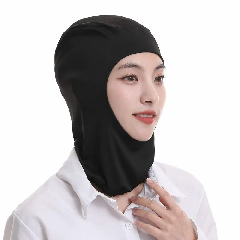 

New Elastic Dust Proof Cap Neck Protector Solid Color Work Cap Breathable Balaclava Workshop