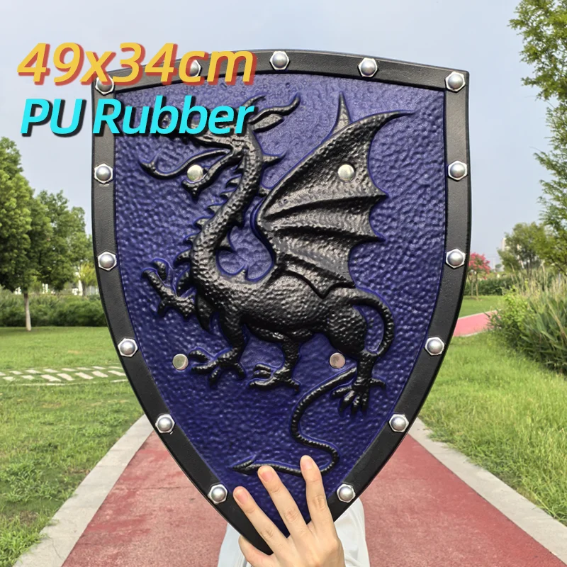 Golden Griffin Shield Kinderspeelgoed Schild Zwaard Rubber Wapen Jongens Wapen Model Comic Show Cos Props