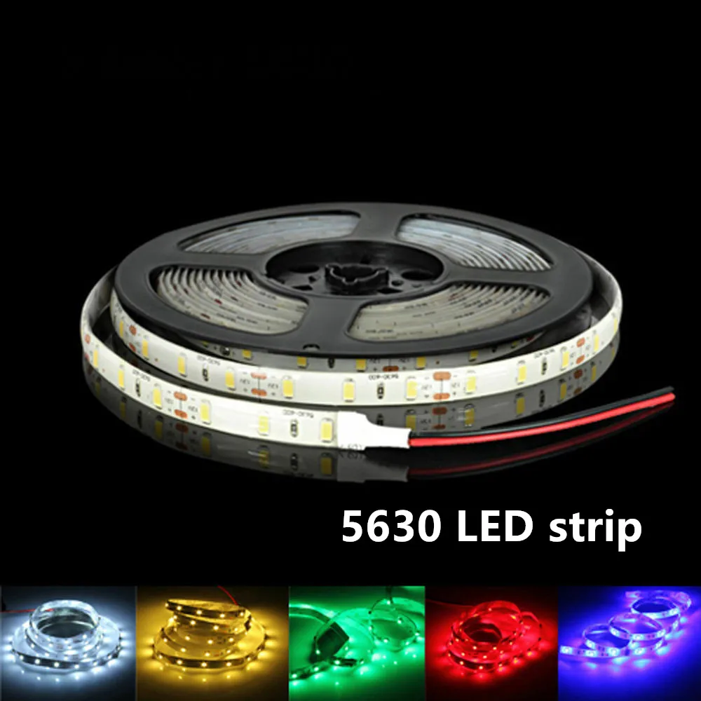 100M Led Strip Light 5630 Waterproof IP65 12V  Warm 3000K 6500K Cold White Nature White 4000K Red Green Blue Flexible Tape