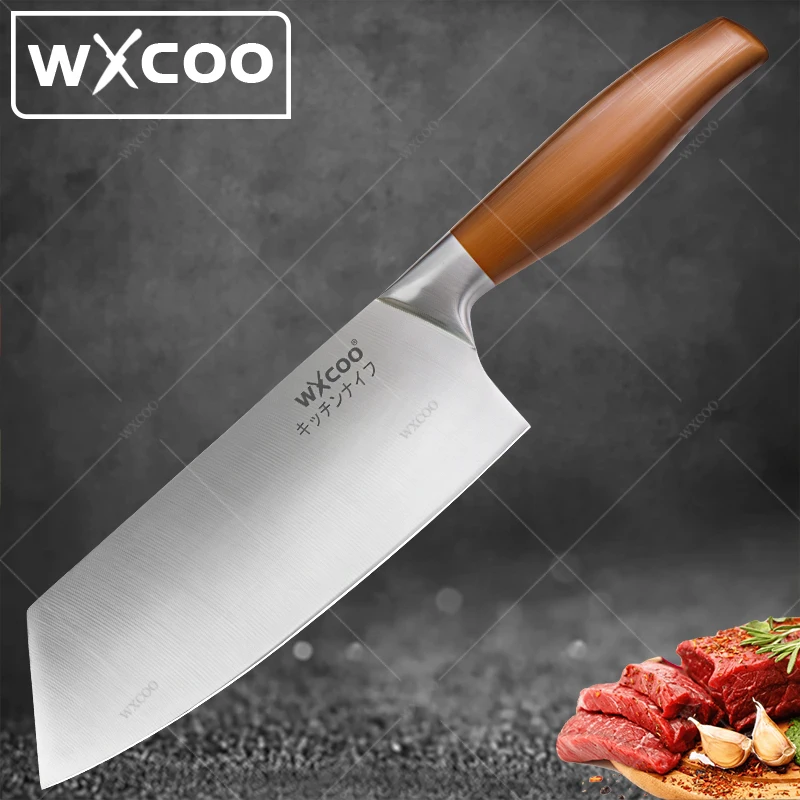 

WXCOO 8 "нож-тесак для нарезки мяса, кухонный нож из нержавеющей стали, профессиональный нож для филеровки рыбы, мясника