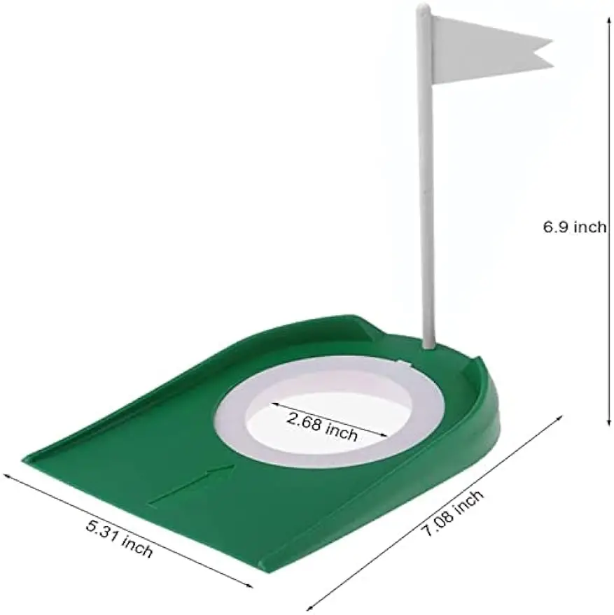 Miotacz golfowy ćwiczący talerz miotacz do ćwiczeń do miotacza miotacza do jaskini talerz z flagą