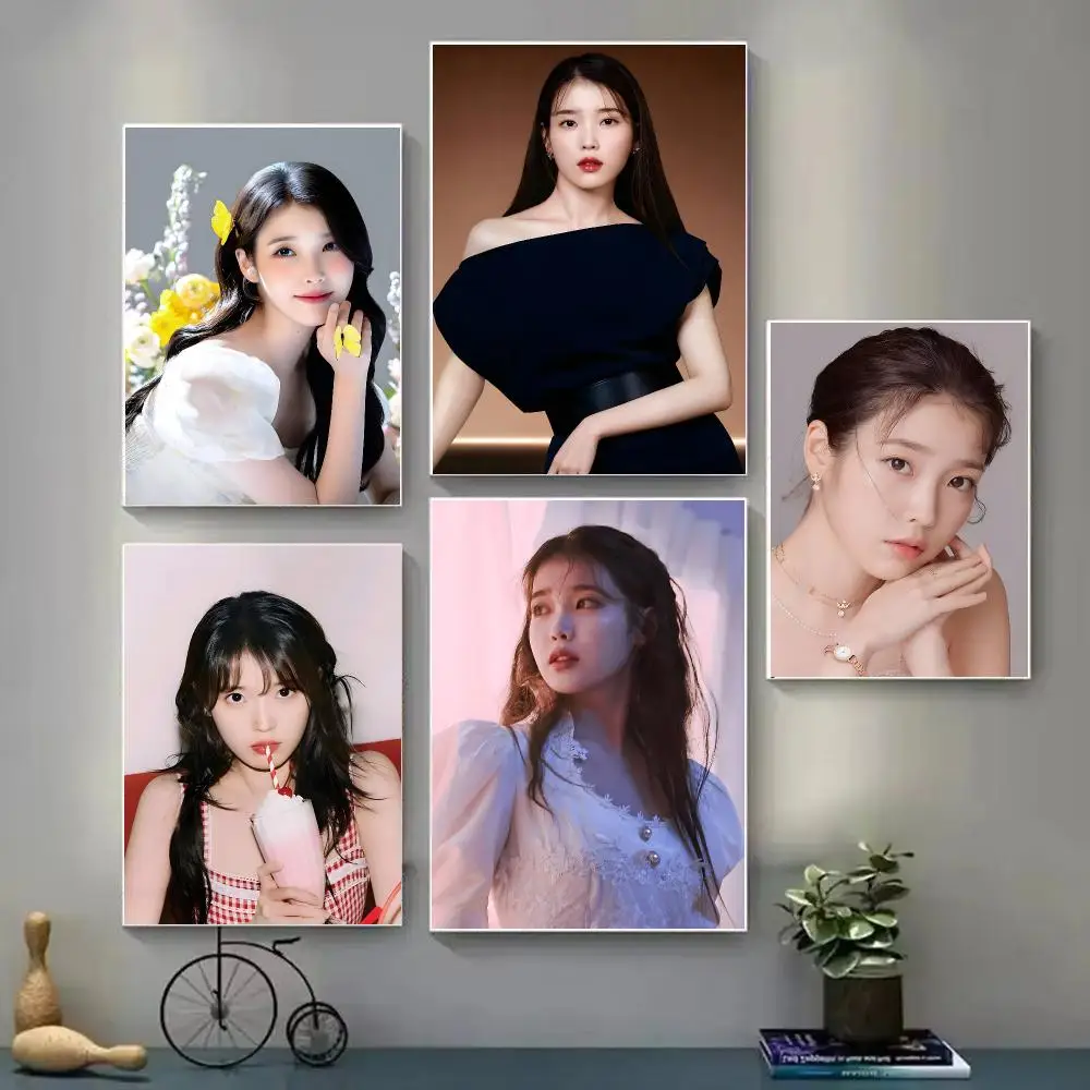 Korean Actor IU Idol Poster Poster Art With Prints Home Bedroom Living Room Decoration Gift