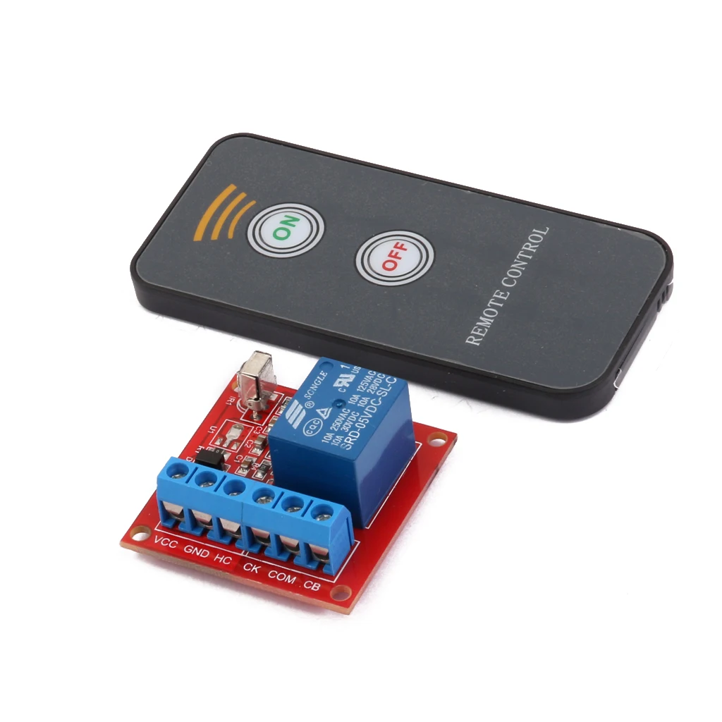 5V Manual Control LED Relay Driver Learning Module with Infrared Remote