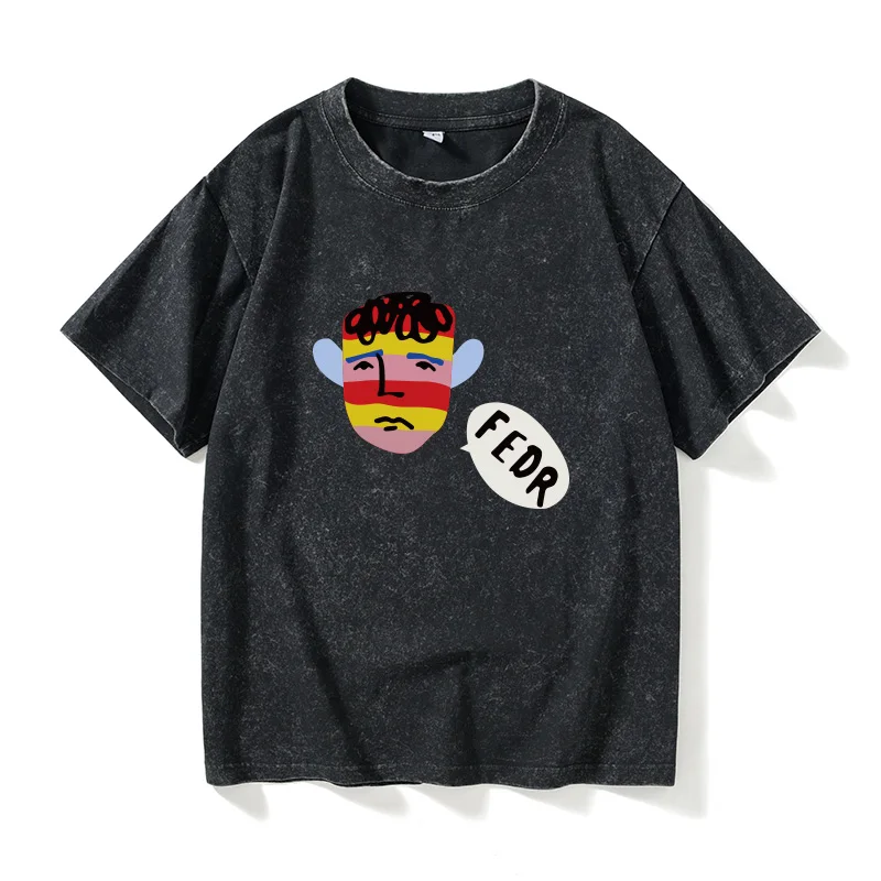 

Футболка Happy Trifecta Lang Lang свободного кроя с коротким рукавом и круглым вырезом из хлопка, повседневная одежда, летняя одежда для пар