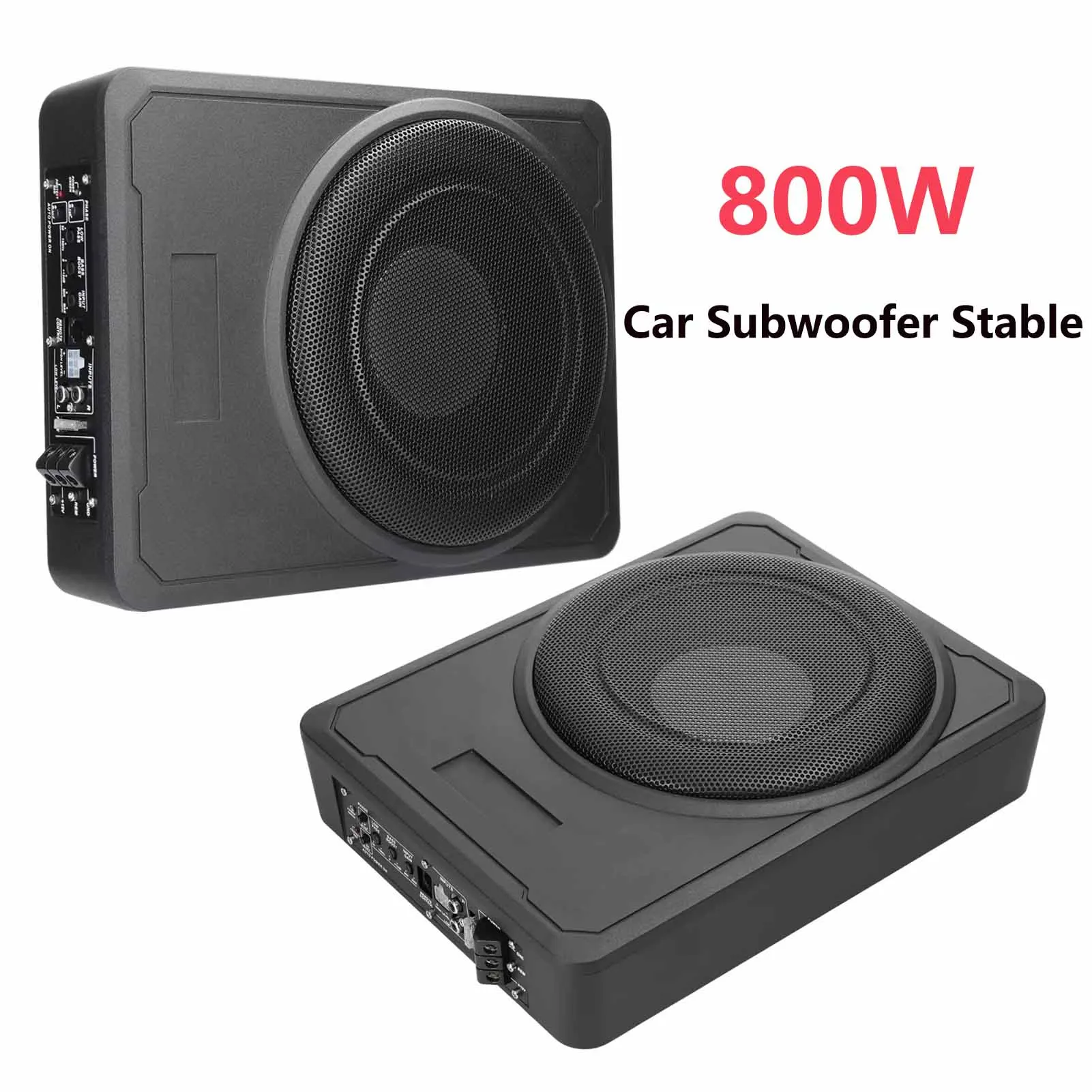 800 واط 10 بوصة مضخم صوت السيارة أداء مستقر سبائك الألومنيوم الترا سليم نشط الإسكان مضخم الصوت ل 12 فولت سيارة شاحنة مركبة بحرية #1