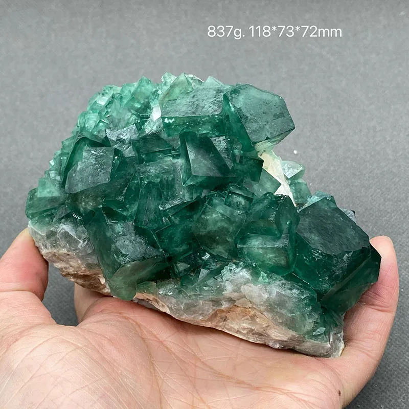100% Natural green fluorite Mineral specimen cluster Stones and crystals Healing crystal Free shipping