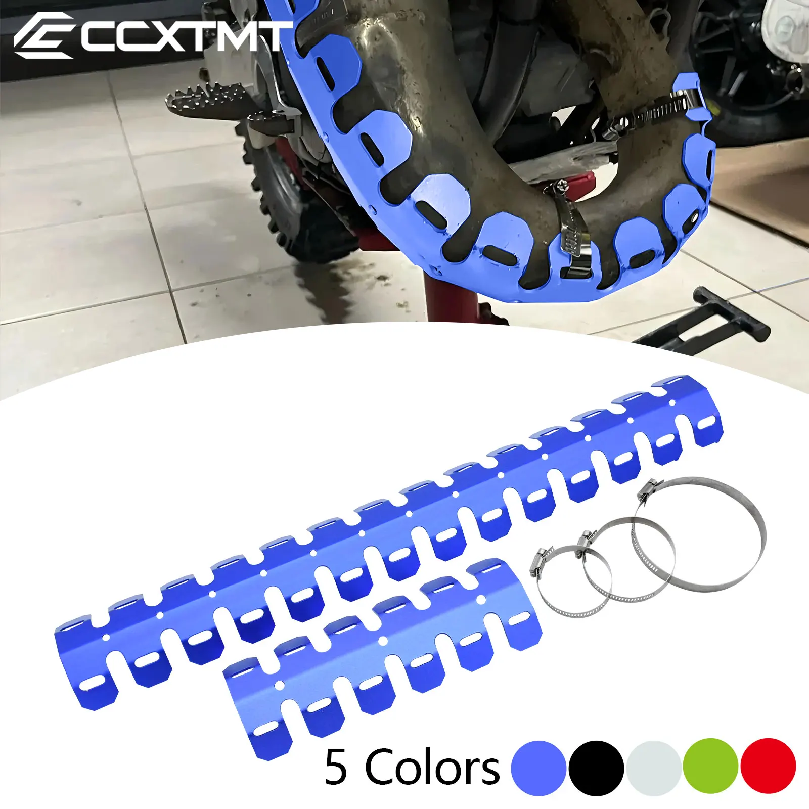 

For Yamaha YZ125 YZ250 YZ250F YZ450F Motorcycle Exhaust Shield Protector Cover Exhaust Pipe Crash For Husqvarna TC TX TE FC FX