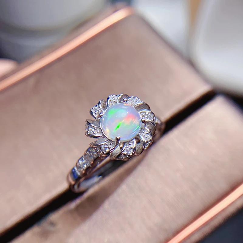

Natural Opal Rings for women silver 925 jewelry luxury gem stones 18k gold plated free shiping items Party Gifts