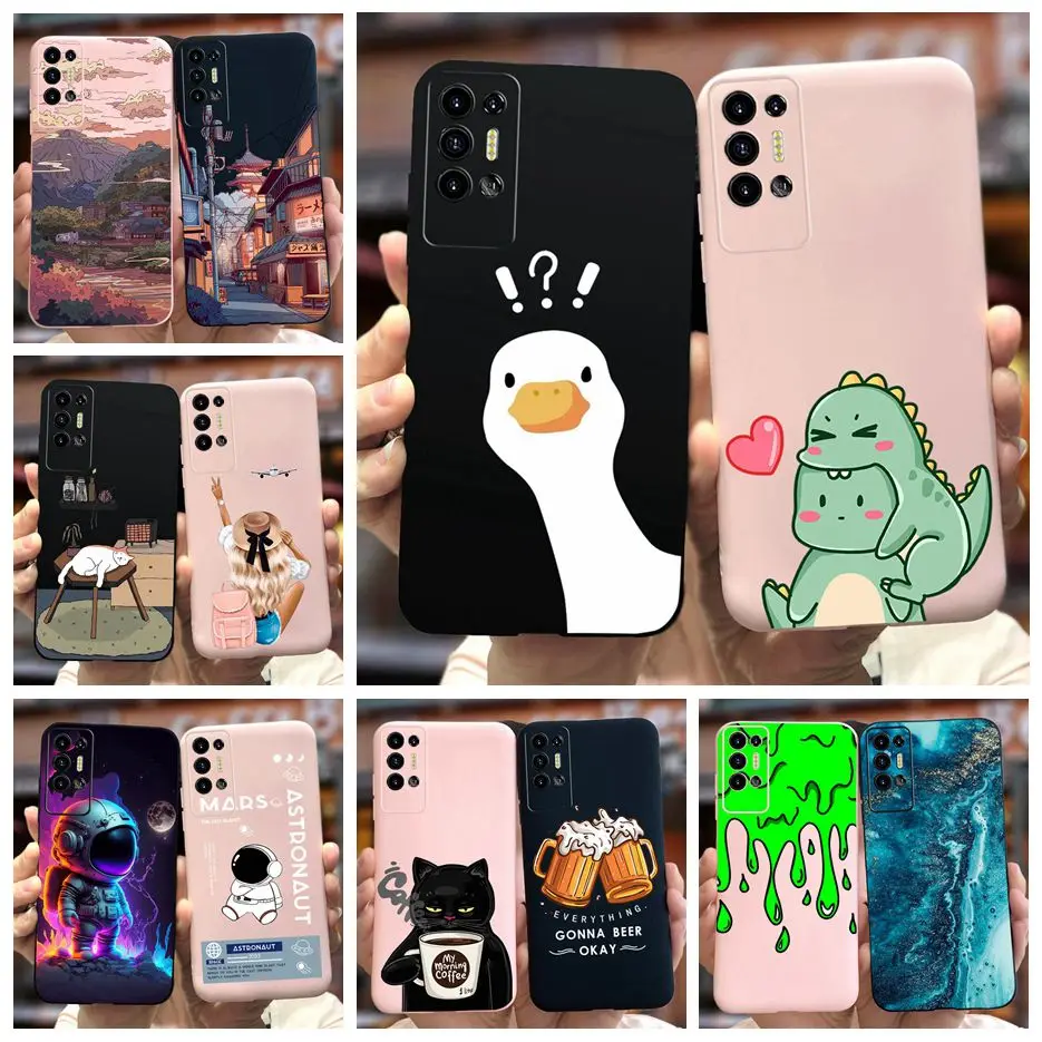 For Tecno Pova 2 Case LE7 LE7n Cute Fashion Cartoon Cover Soft Silicone Phone Case For Tecno Pova 2 Pova2 Back Cover 6.9\'\' Coque