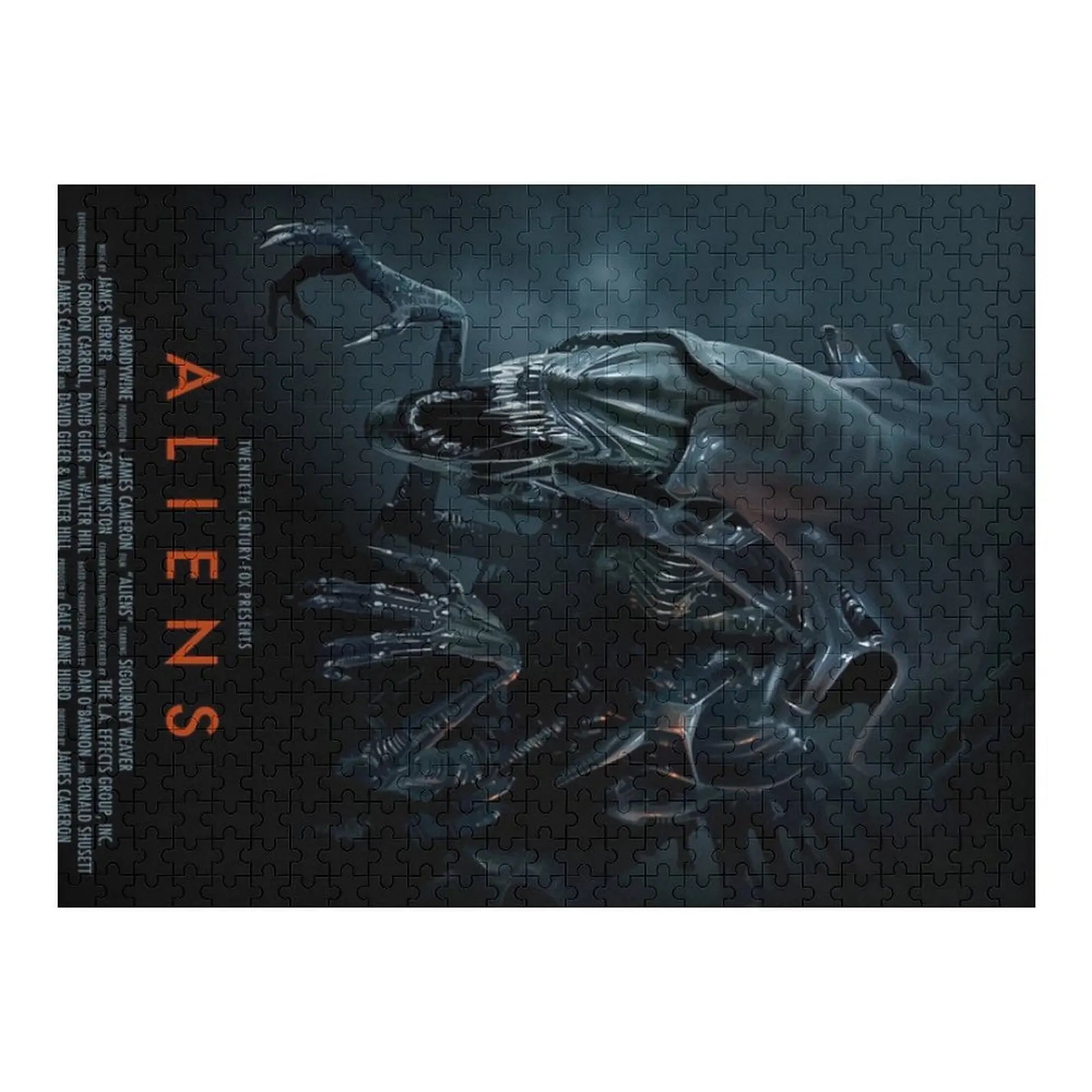 لغز الصور المقطوعة للأجانب (1986) مع صورة شخصية، لغز اسم خشبي مخصص #1