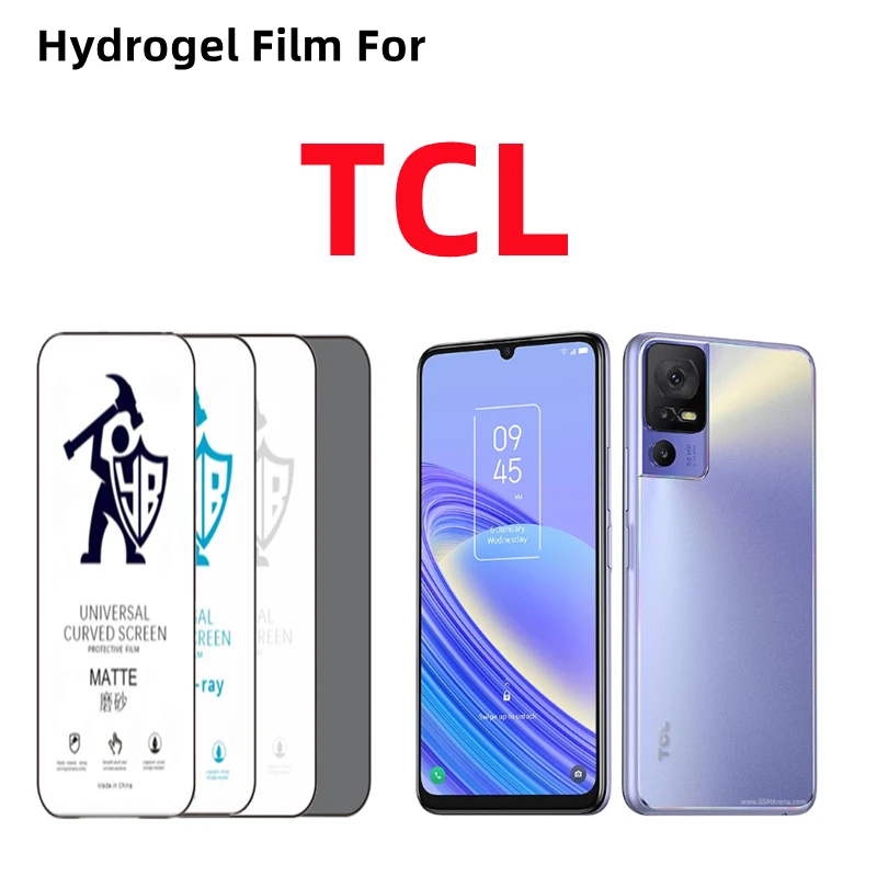 2 uds película de hidrogel mate de privacidad para TCL 10 20 30 40 SE Protector de pantalla HD para TCL 50 50XL Nxtpaper 305 408 501 505 película mate