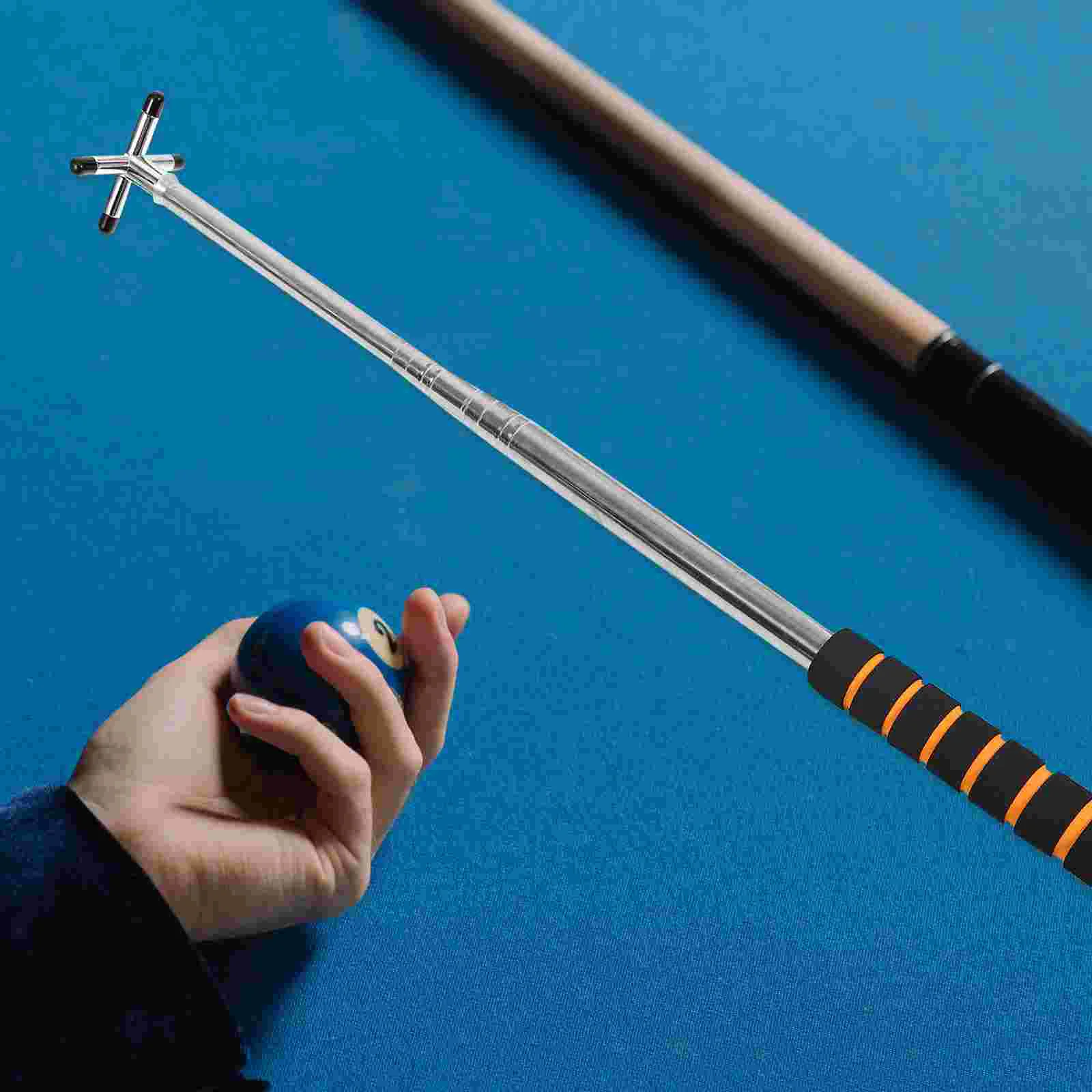 

Telescoping Billiards Cue Stick Stainless Steel Adjustable Length Detachable Bridge Pool Table Game Enhancement Precision
