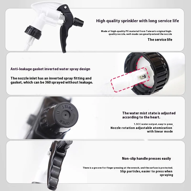 360° non-leaking pressure nozzle \