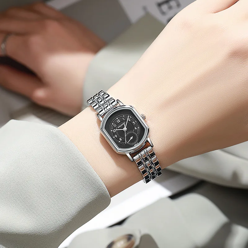 2025 Reloj de cuarzo de lujo Para Mujer, reloj de pulsera con correa de acero inoxidable a la moda informal, Relojes Para Mujer, regalos Para Mujer