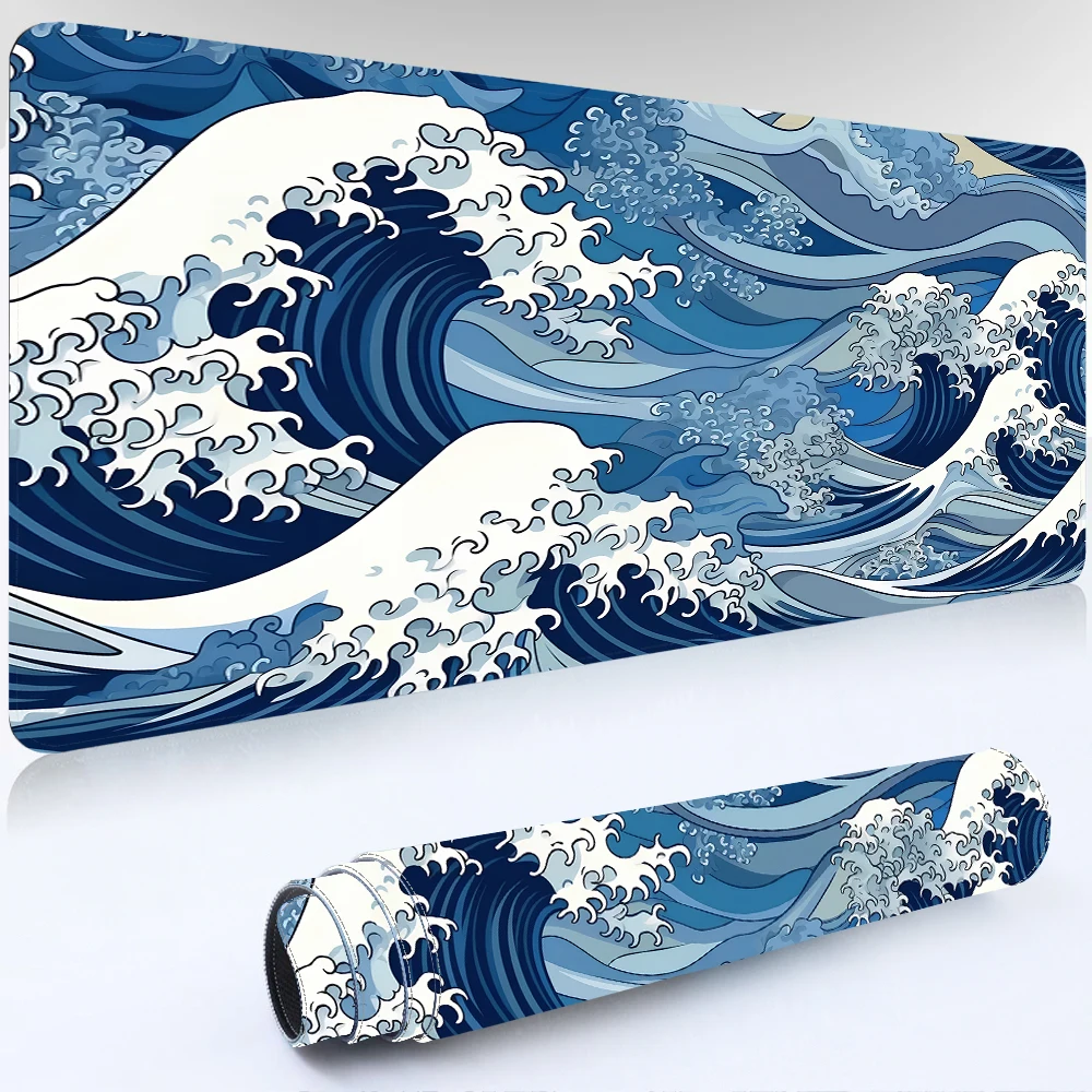 

Great Wave Mousepad Japanese Art Table Computer Laptop Gaming Mouse Pad Large Offices Carpet Accessories Desk Mat Game Mouse Mat