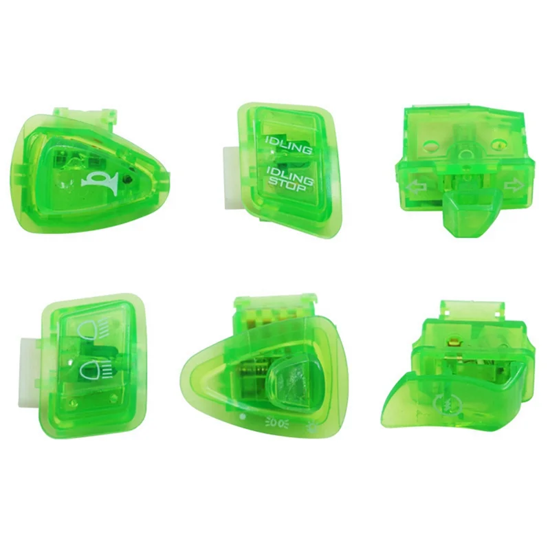 

A20K-6Pcs For GY6 50Cc 125Cc 150Cc ATV Moped Scooter Motorcycle Heads Light Horn Dimmer Turn Single Switch Button