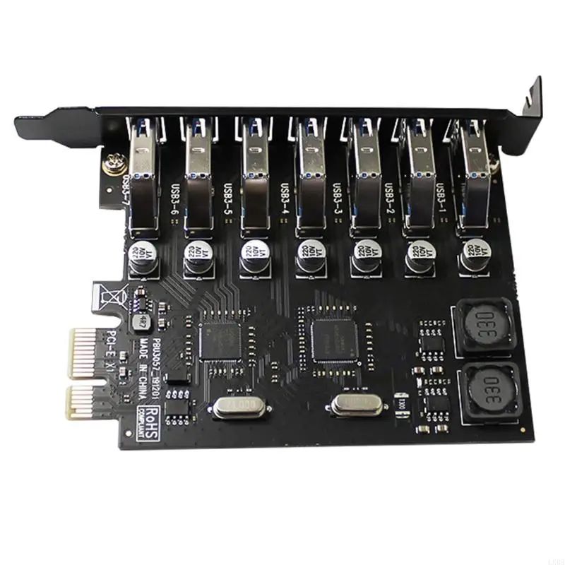 

LX0B 7 PORT ADAPTER USB PCI для экспансии Express (PCIE) для комплекса