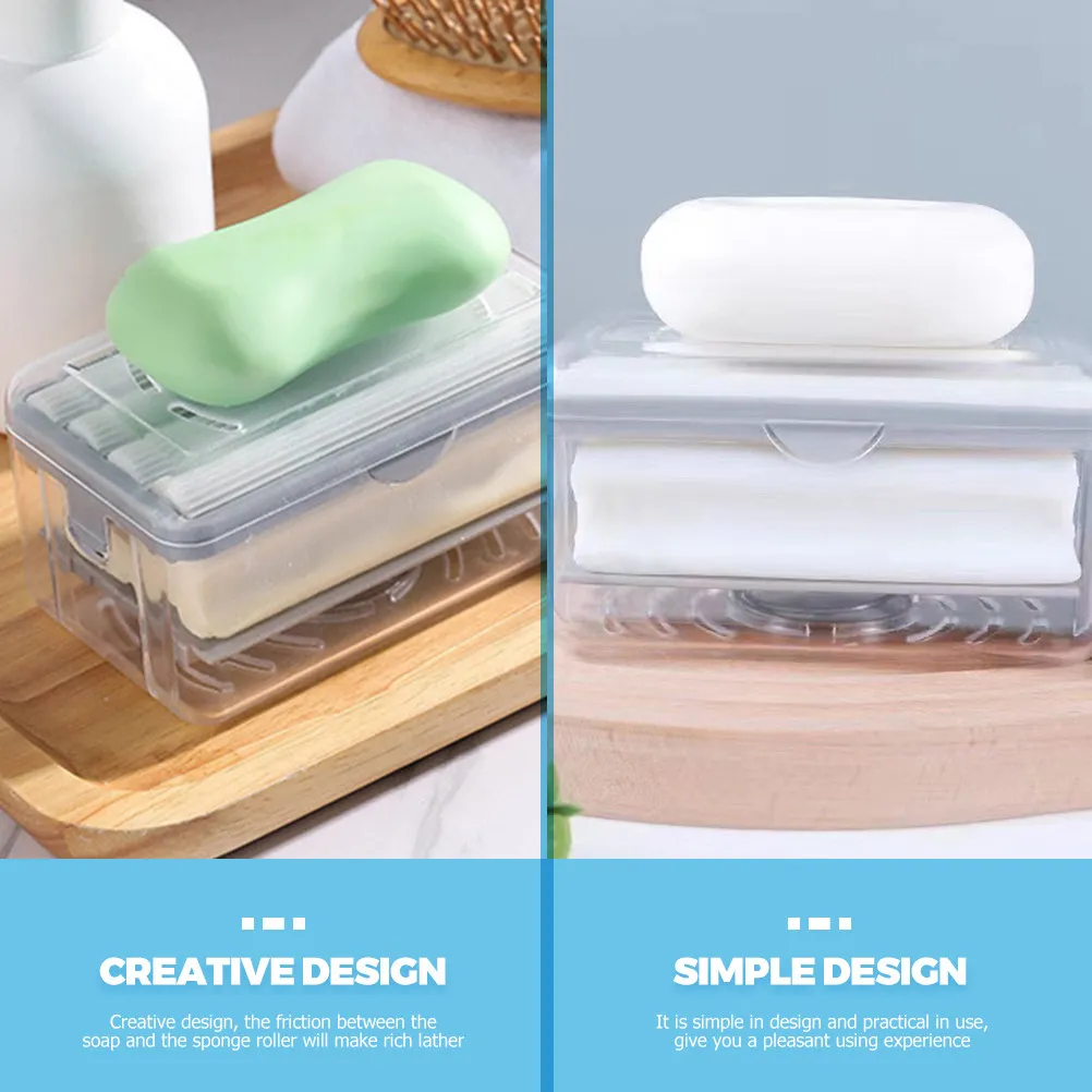 

Soap Container for Bar Soap Foaming Dish High Strength Material Anti Crack Non Slip Base Efficient Lather Generation Bathroom