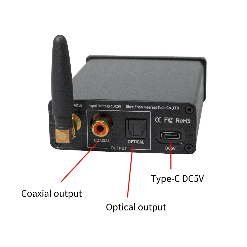 

Car Dedicated QCC5125 Bluetooth Audio Receiver Amplifier ES9018 Decoder Support LDAC APTX-HD